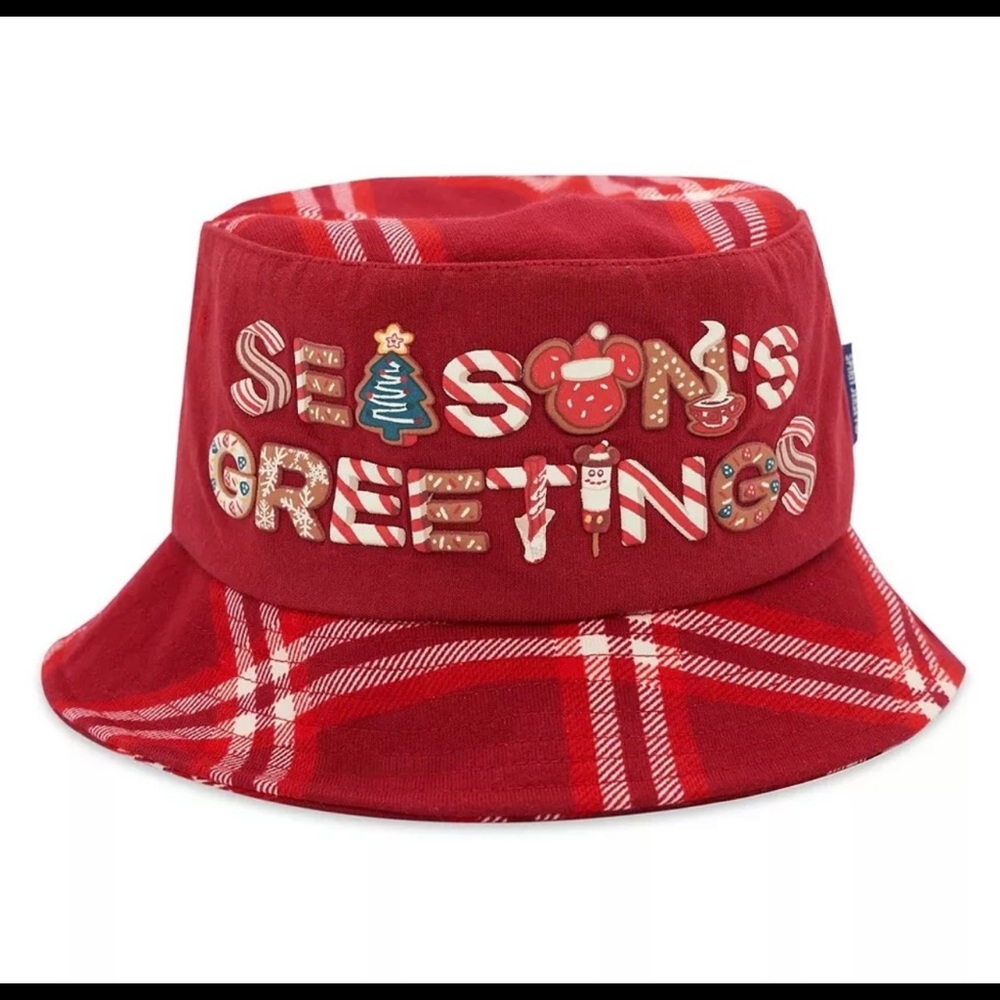 Disney 2021 Christmas Holiday Spirit Jersey Bucket Hat - New with Tags
